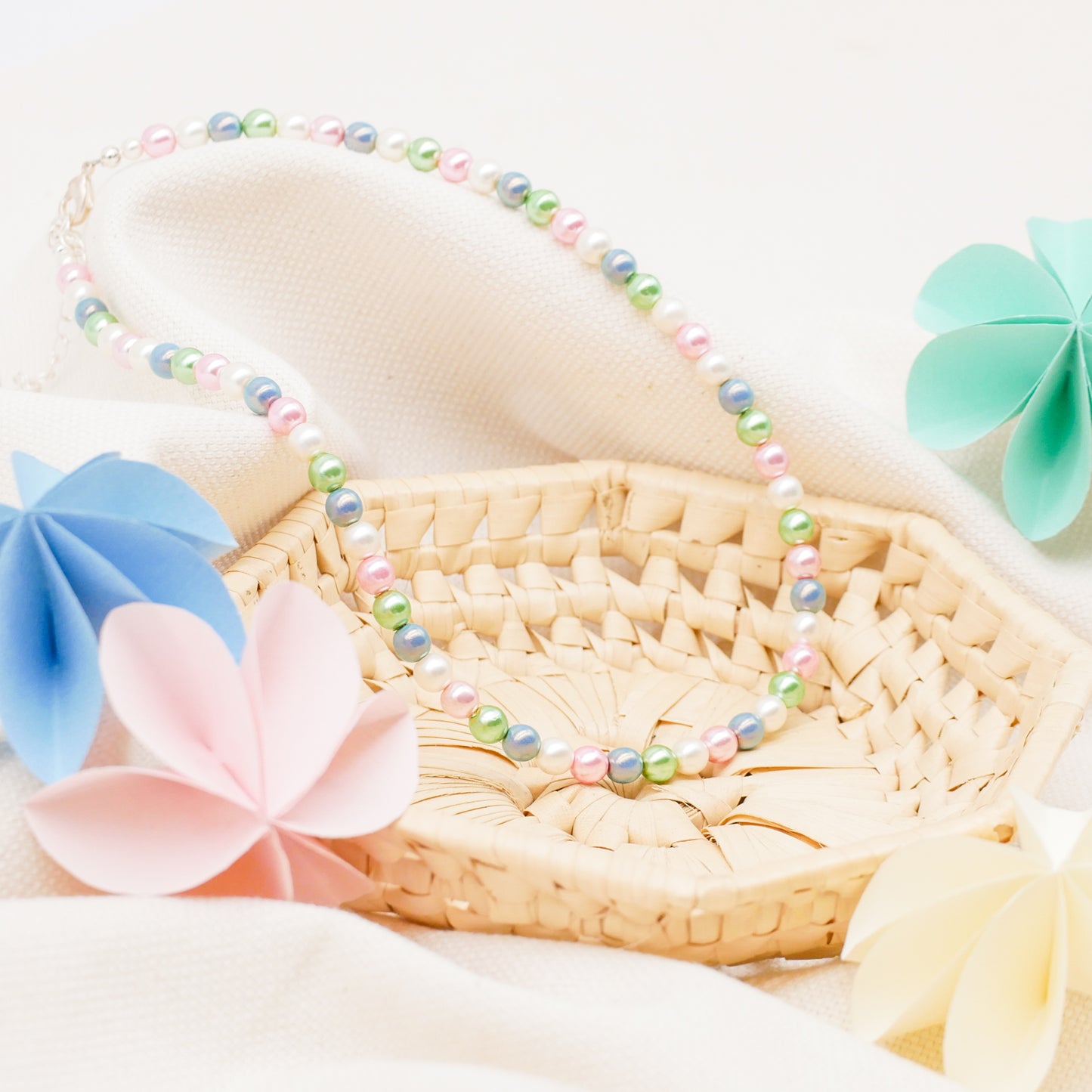 Perlenkette Rainbow Pearls