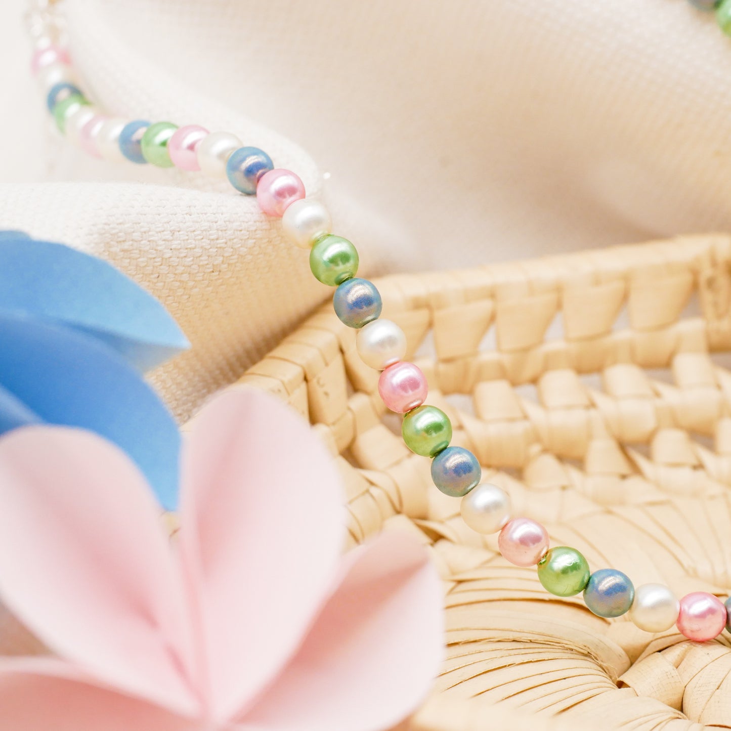 Perlenkette Rainbow Pearls