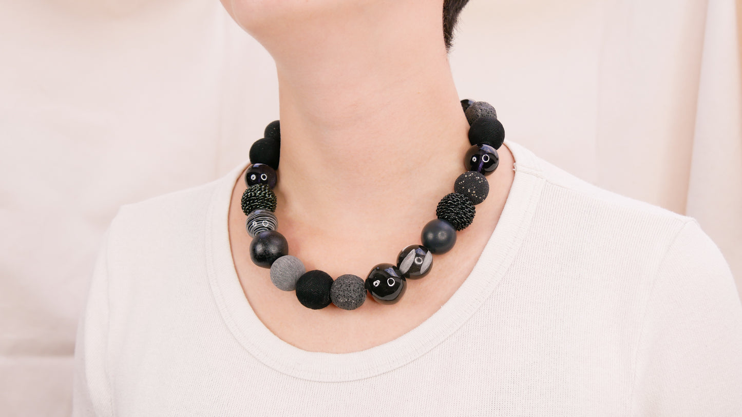 Perlenkette Black Beauty