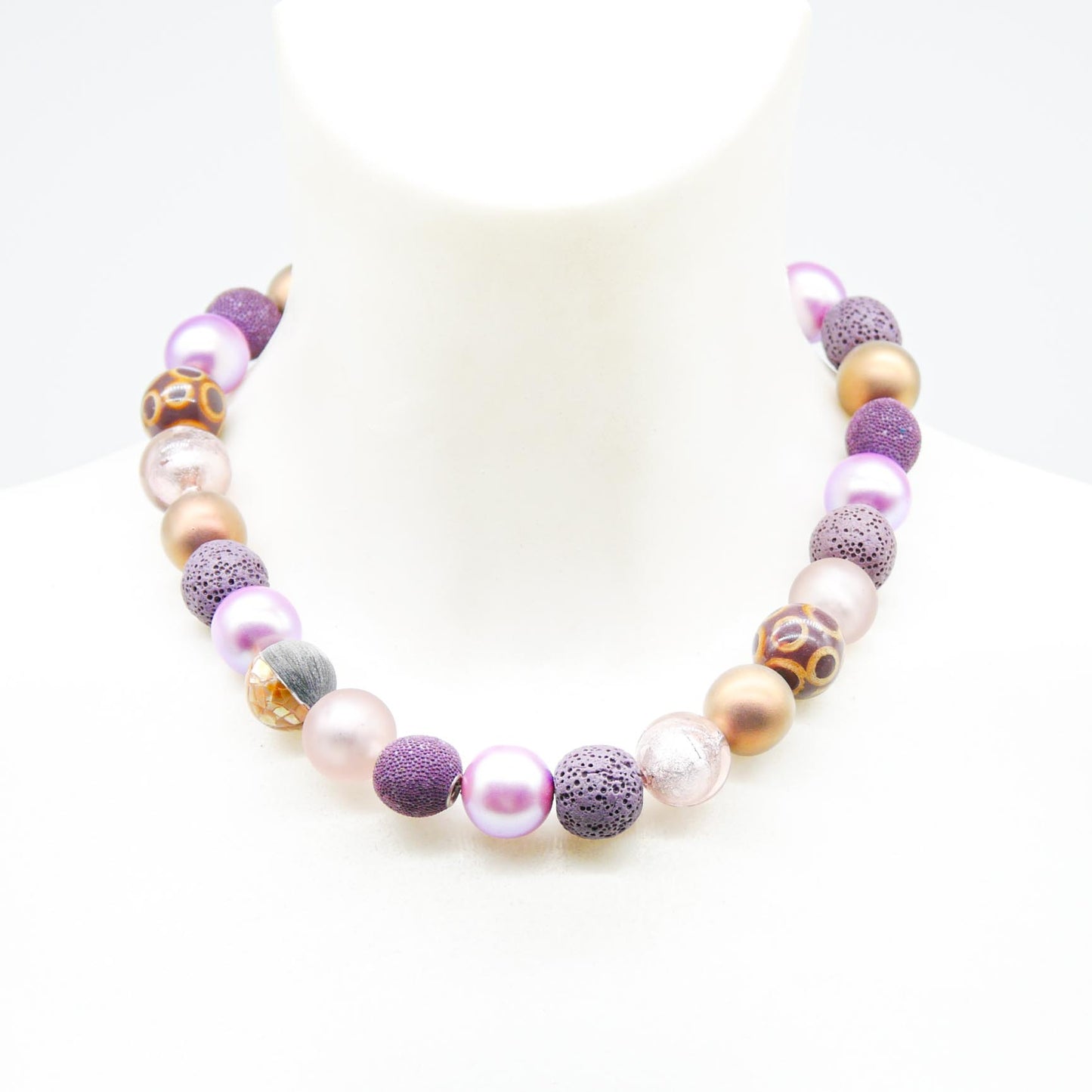 Perlenkette Soft Lilac