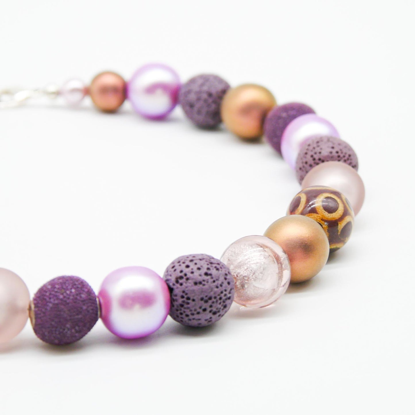 Perlenkette Soft Lilac