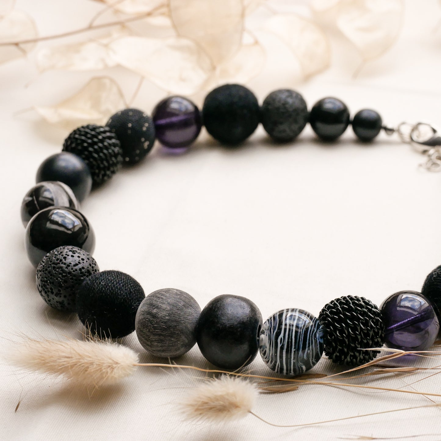 Perlenkette Black Beauty