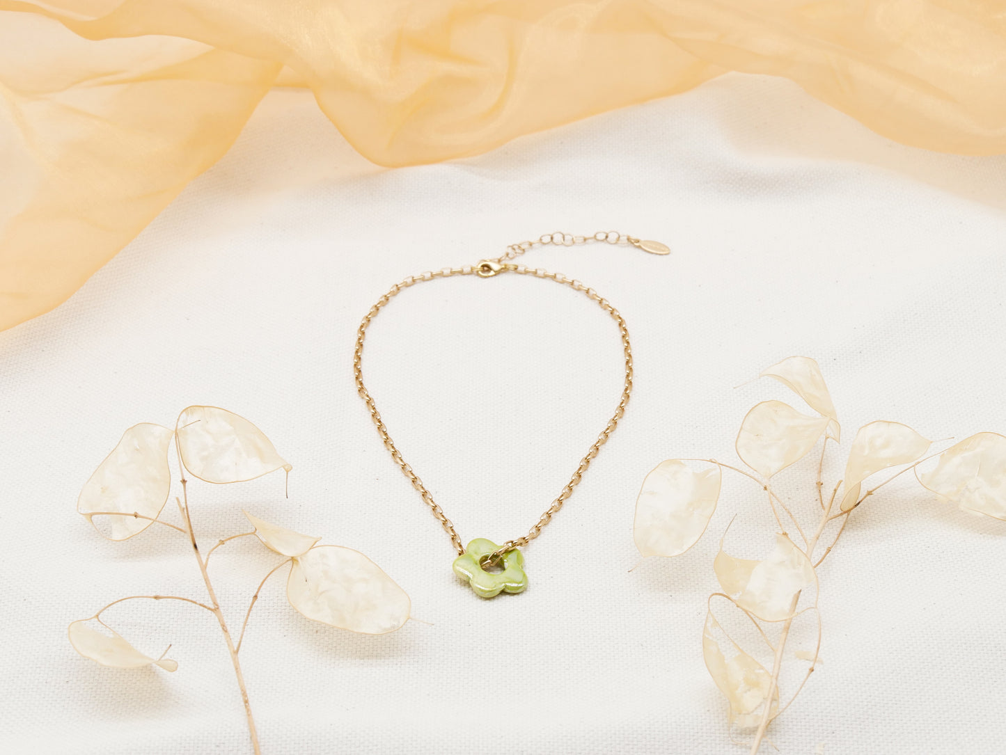 Kette Blossom Olive