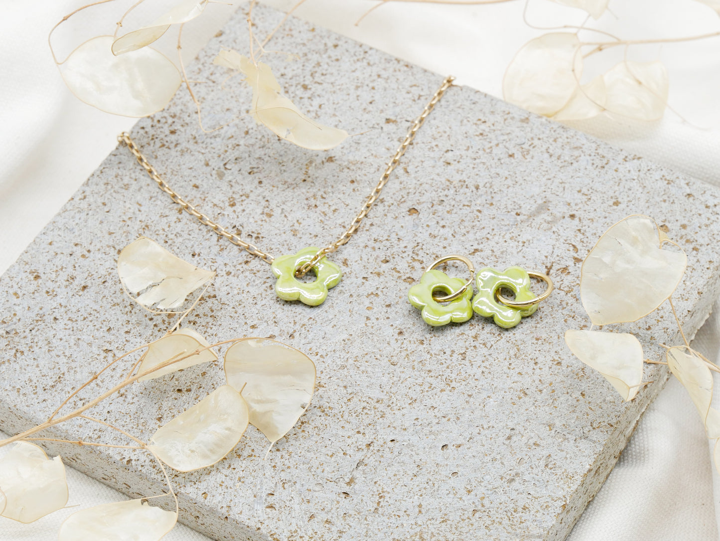 Kette Blossom Olive