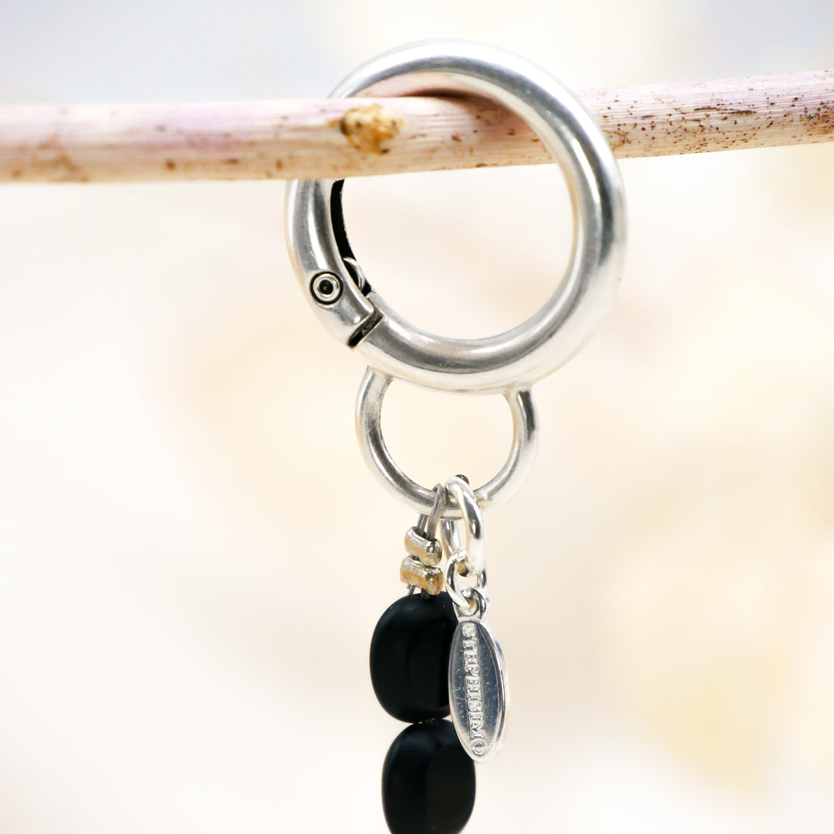 Bag Charm Obsidian