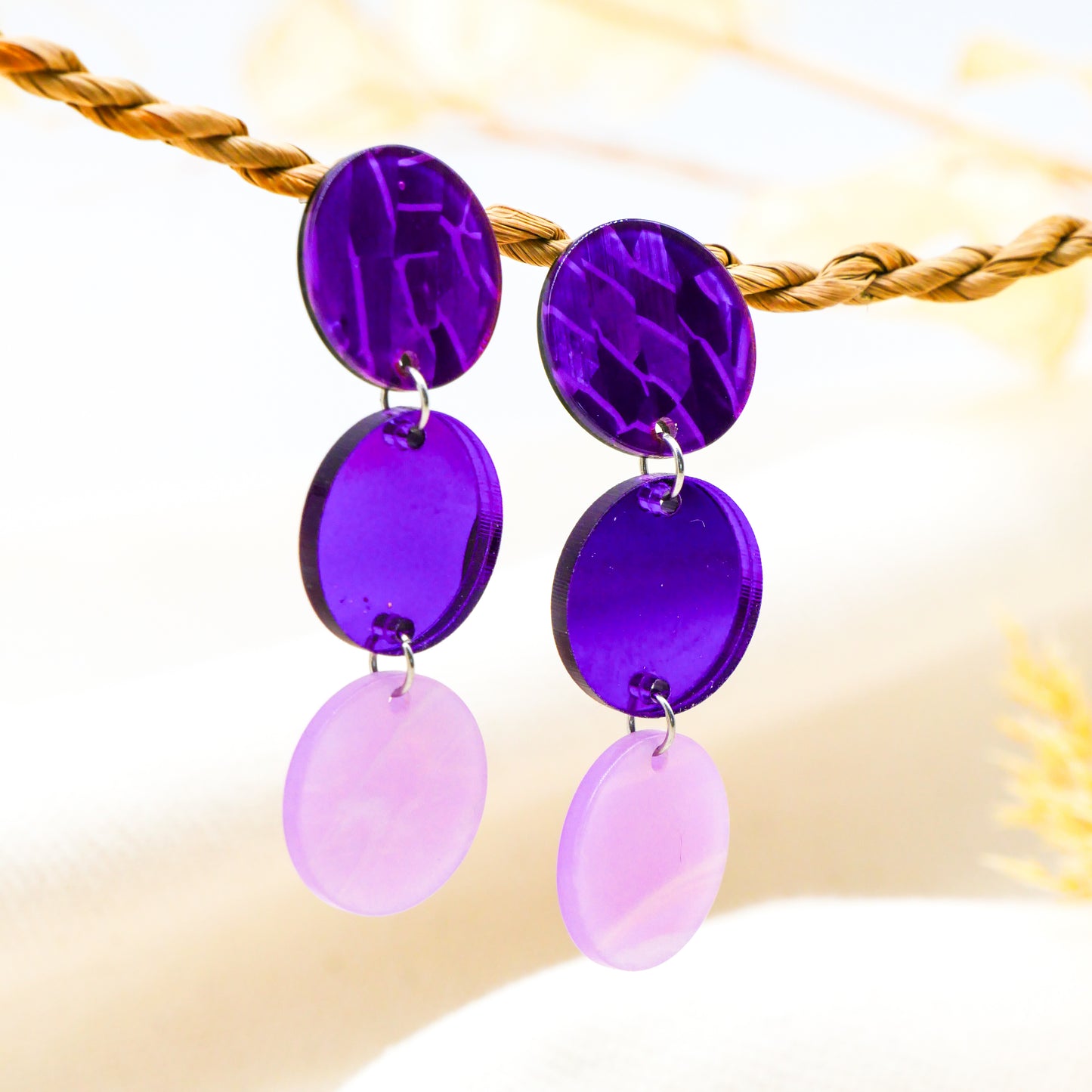 Ohrringe Purple Rhythm