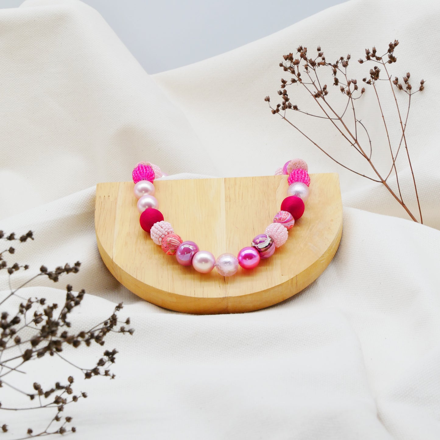 Perlenkette Passionfruit Pink