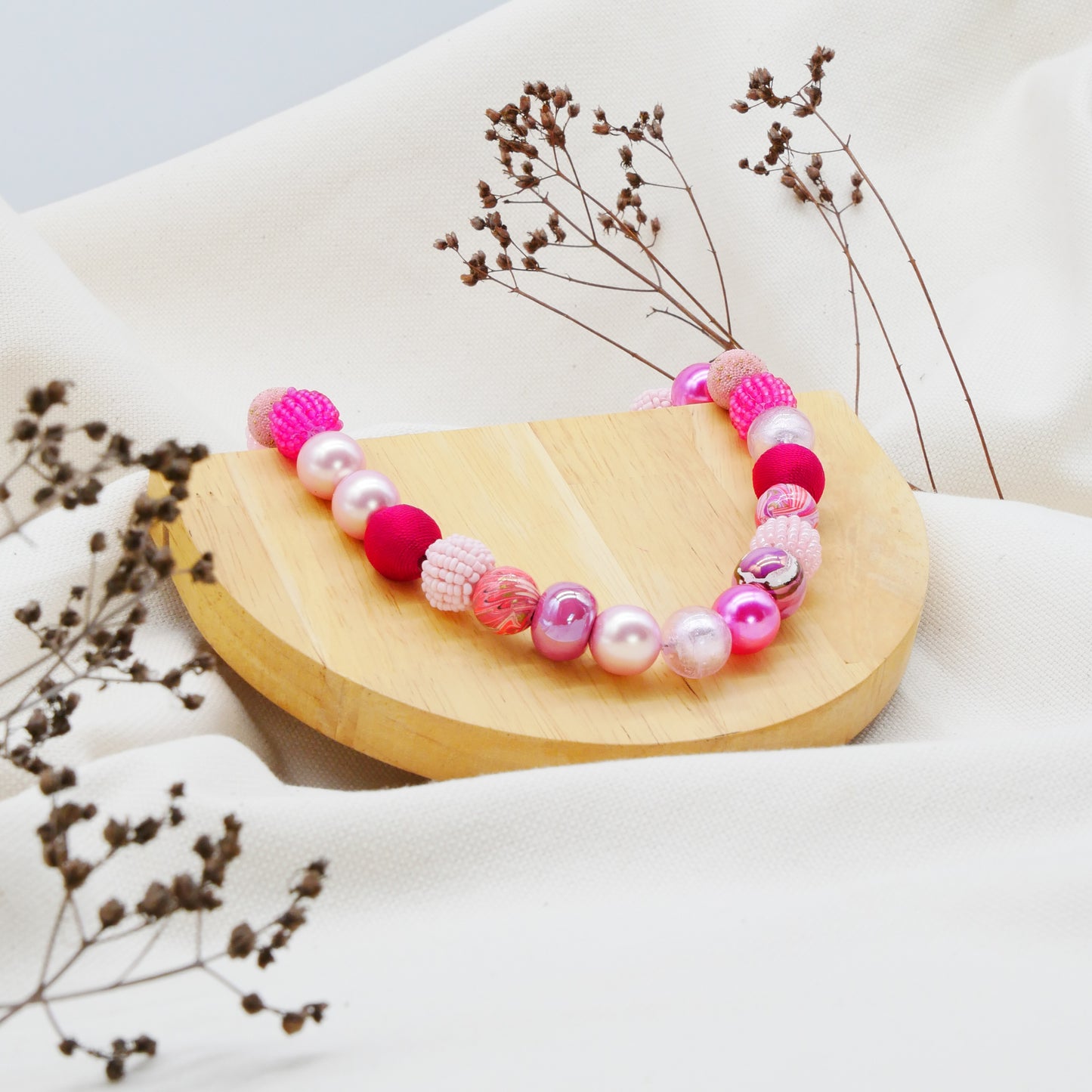 Perlenkette Passionfruit Pink