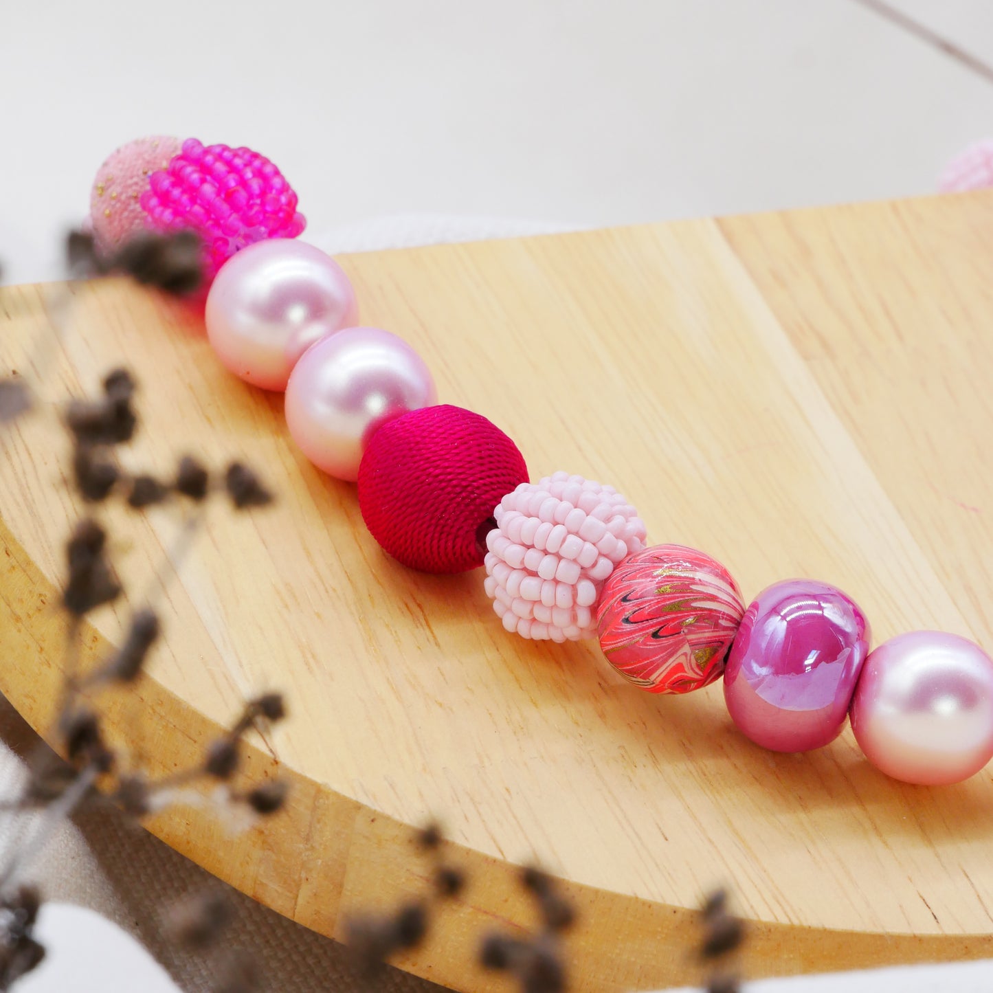 Perlenkette Passionfruit Pink