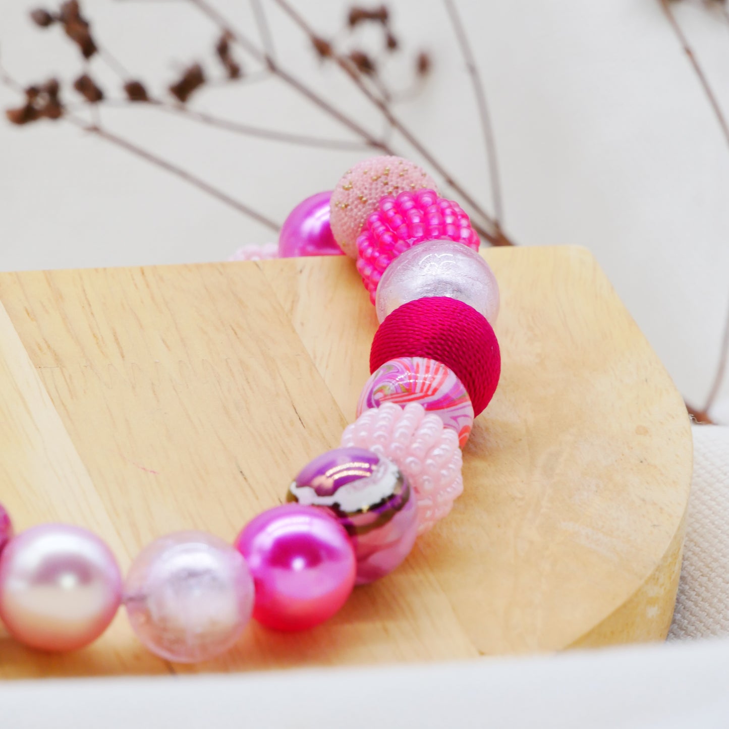 Perlenkette Passionfruit Pink