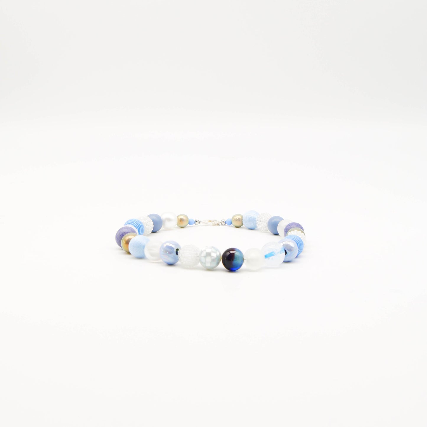 Perlenkette Skylar light blue