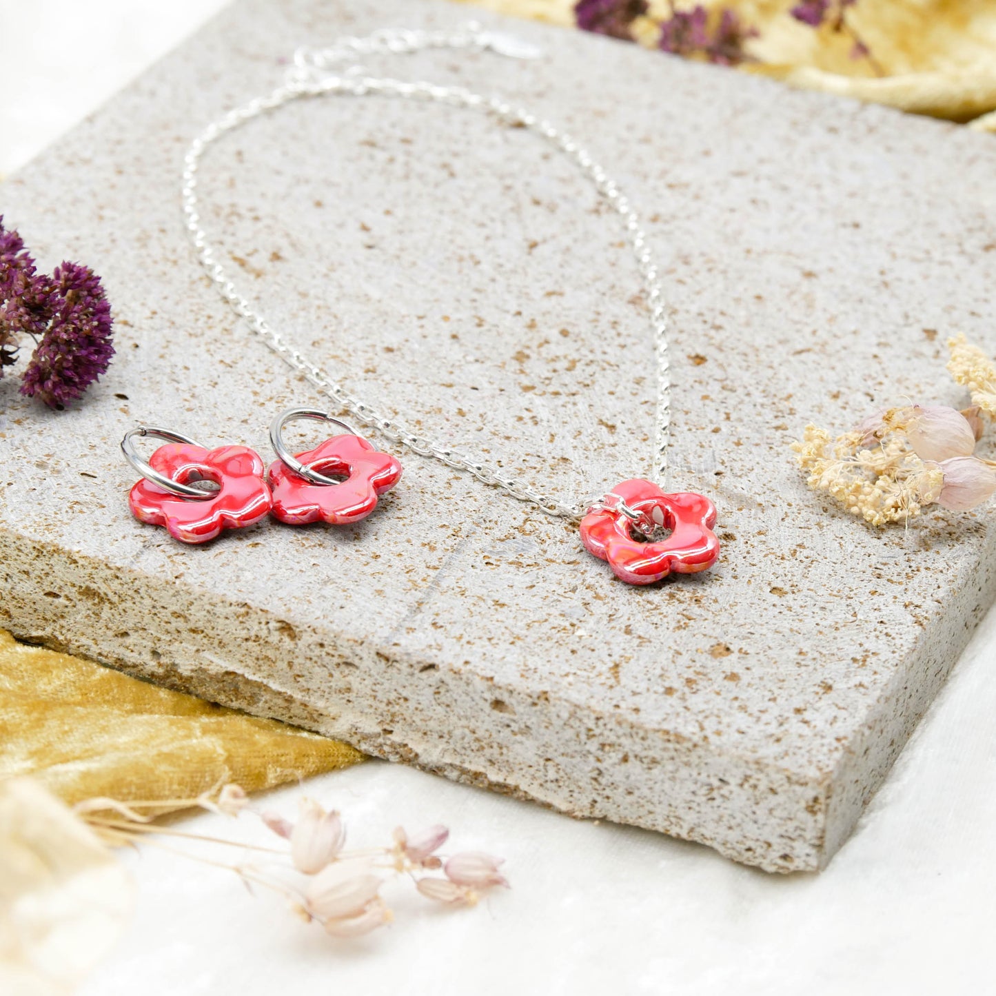 Kette Blossom Red
