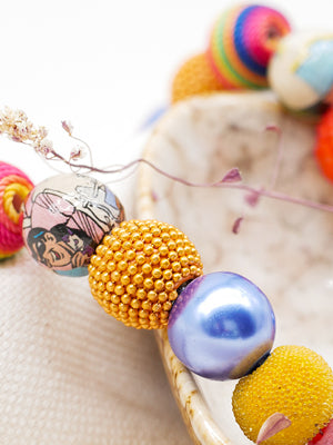 Perlenkette Multicolor