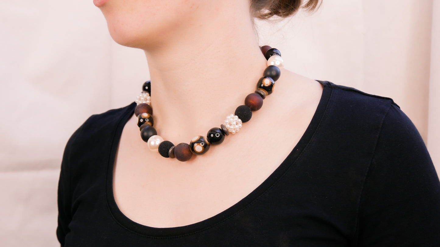 Perlenkette Black Desire