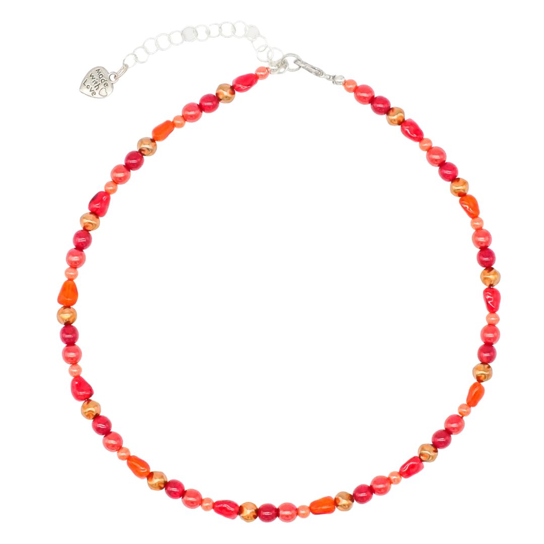 Perlenkette Red Charm