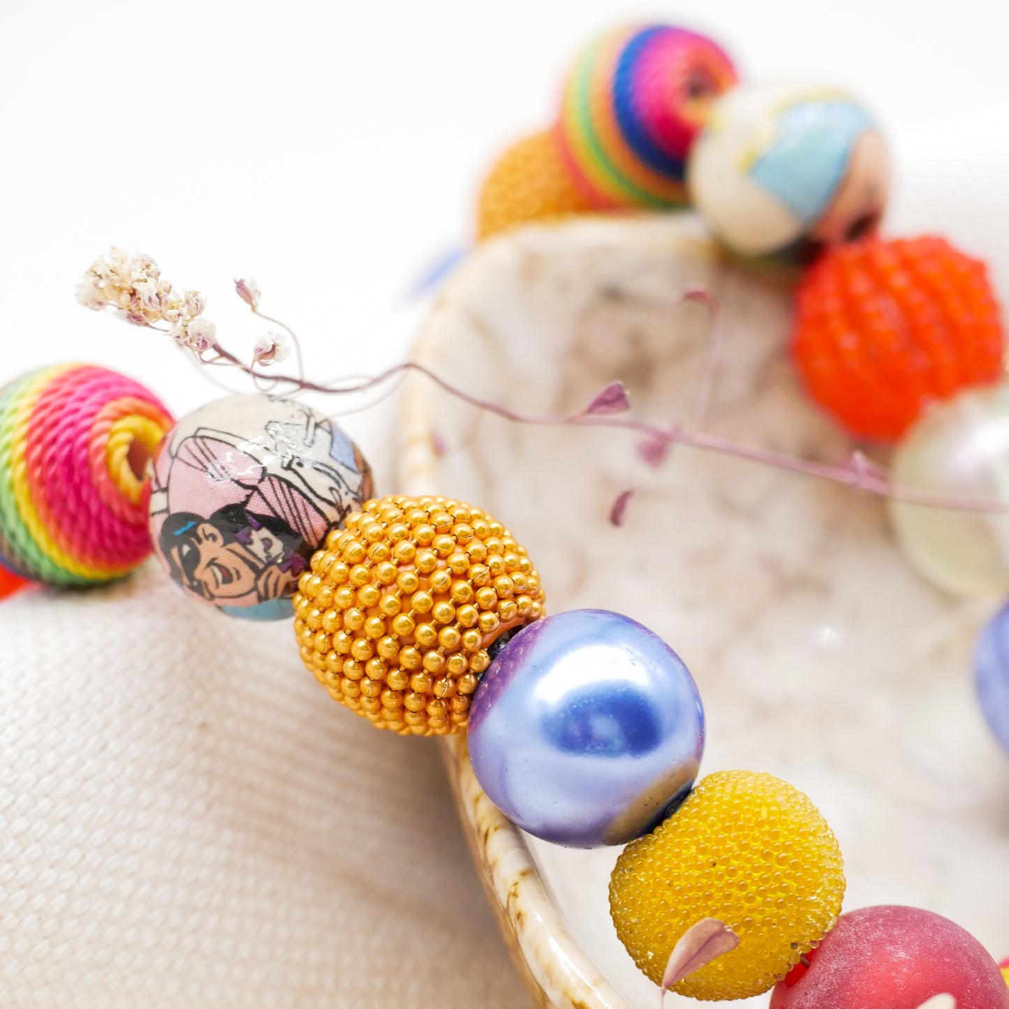 Perlenkette Multicolor
