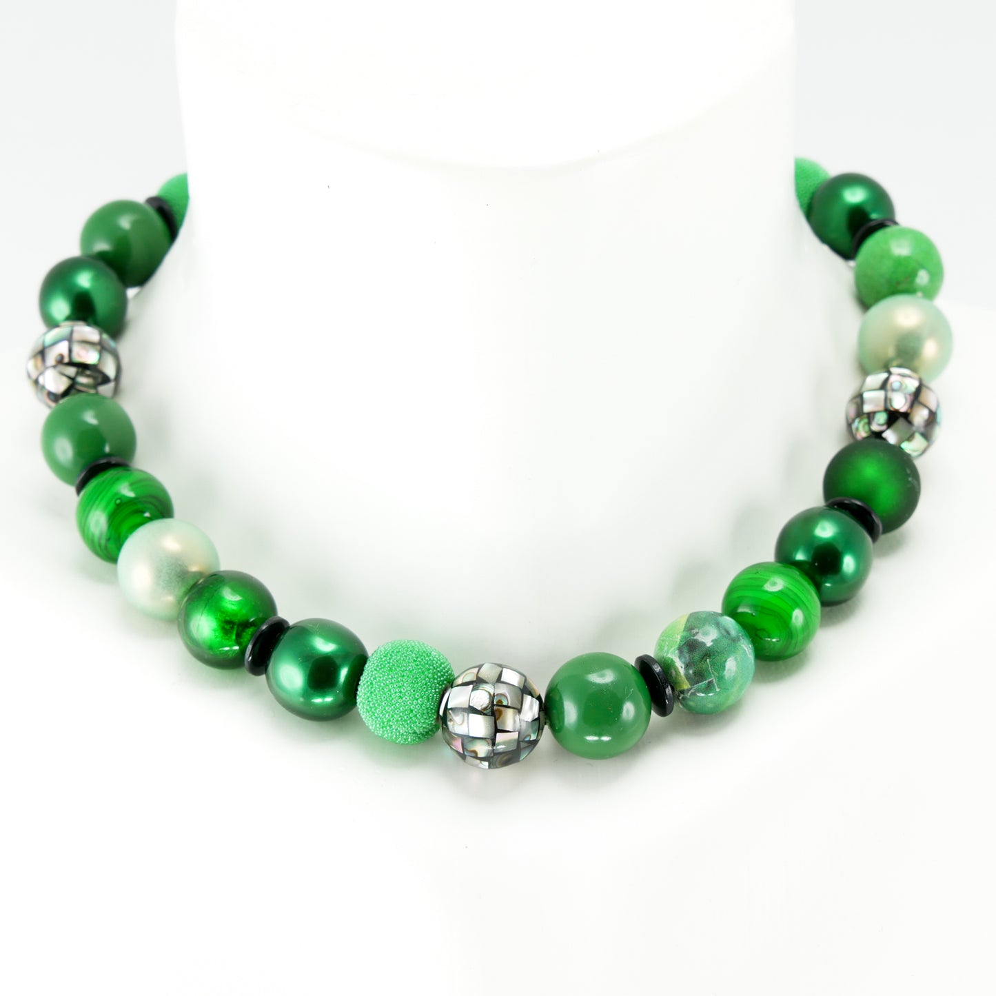 Perlenkette Tropical Green
