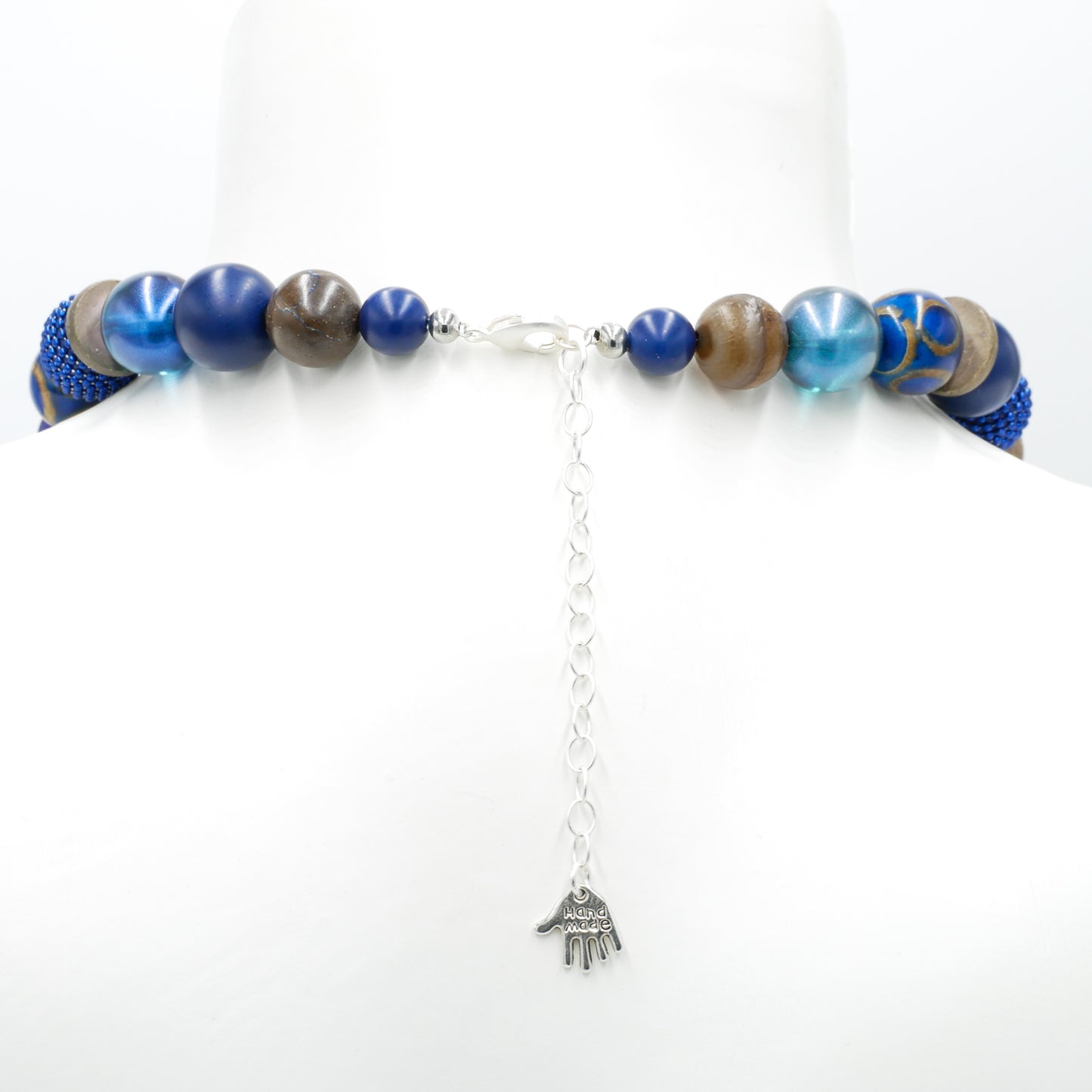 Perlenkette Indigo Wood