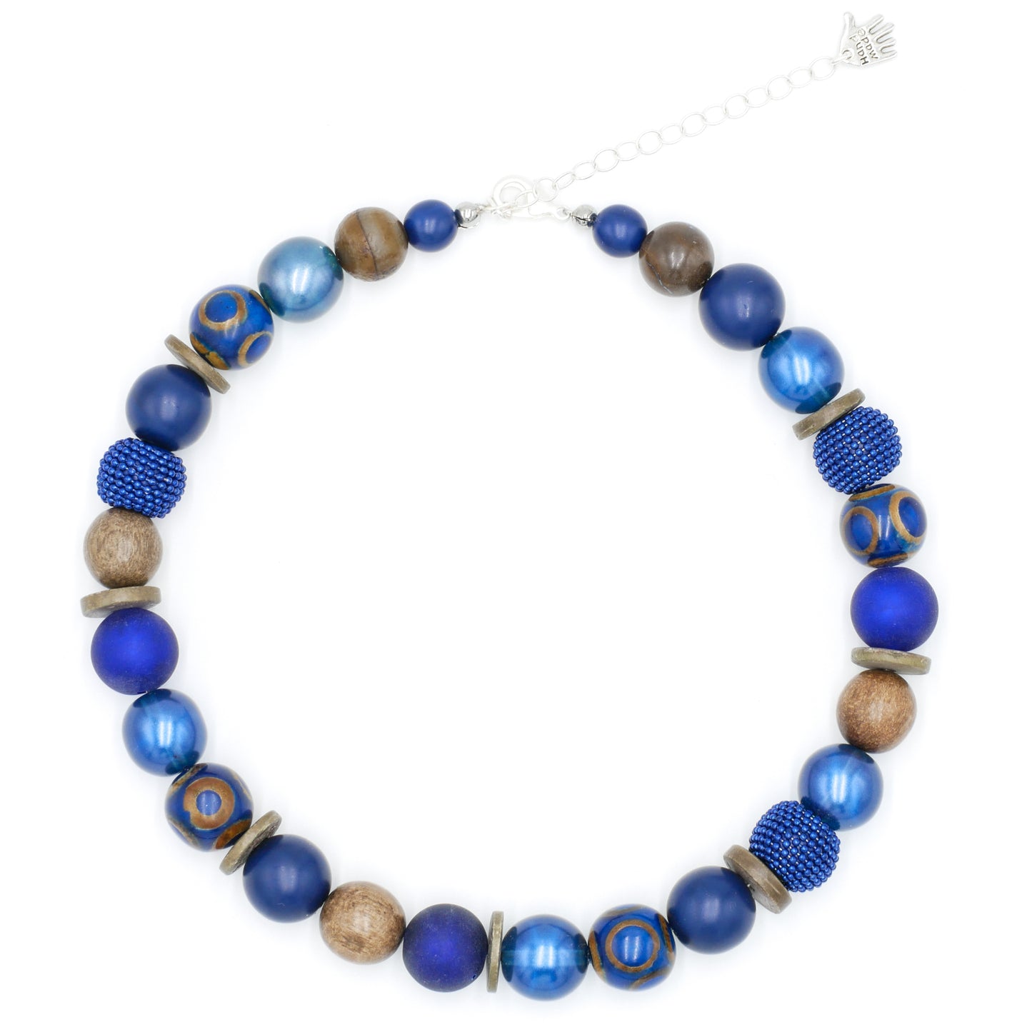 Perlenkette Indigo Wood