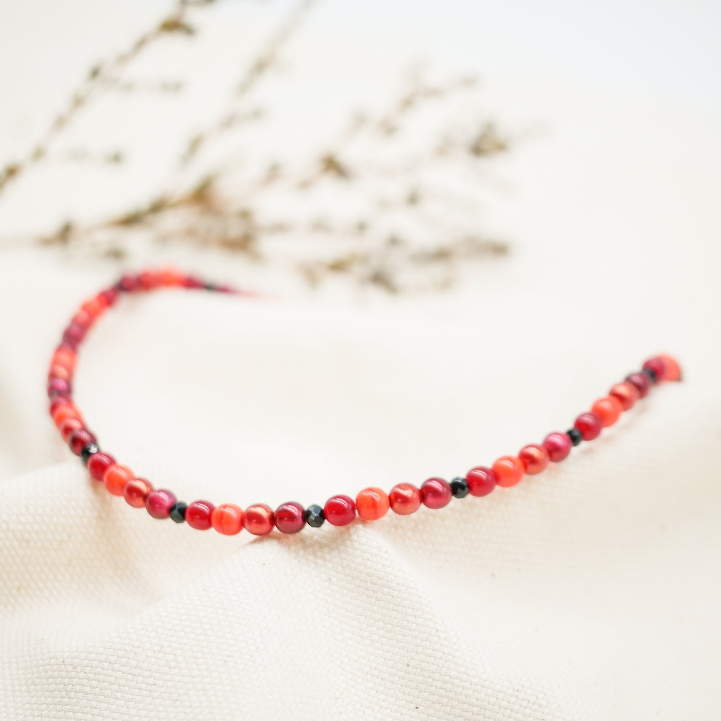 Perlenkette Red Rose