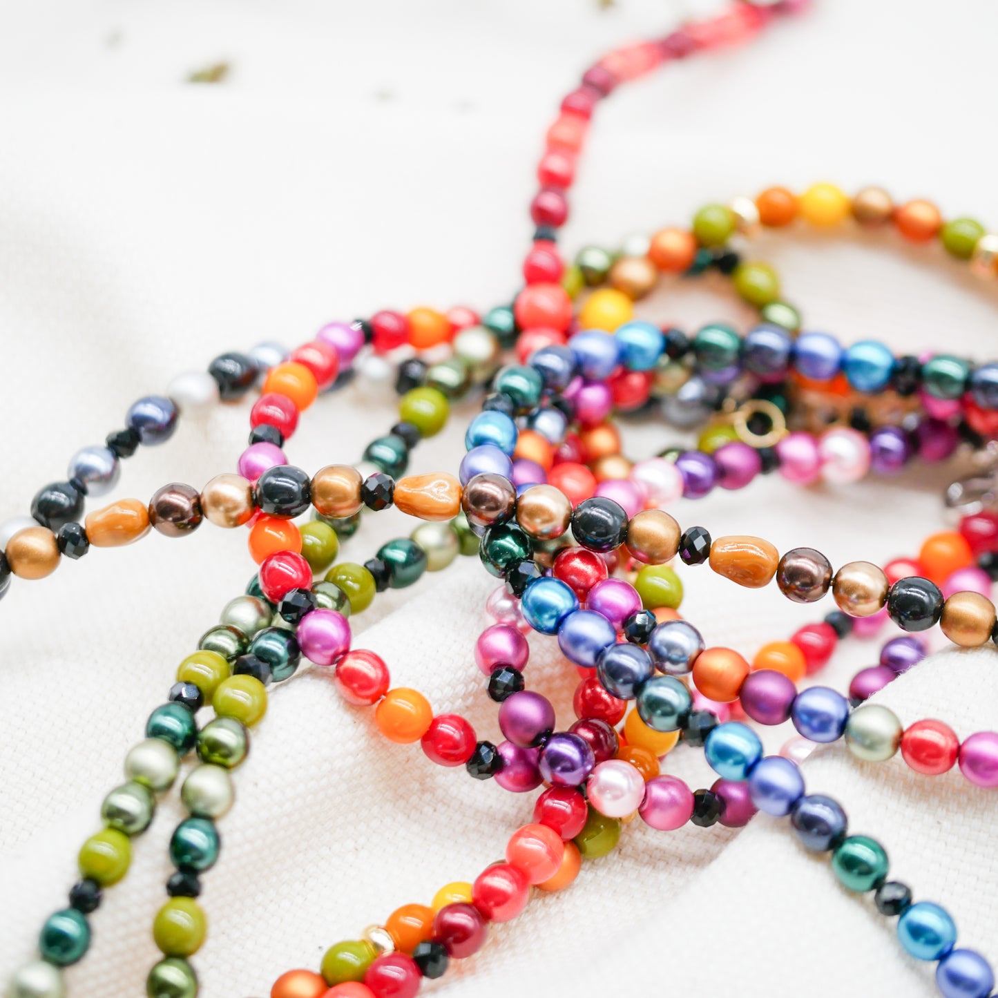 Perlenkette Ruby Sunrise