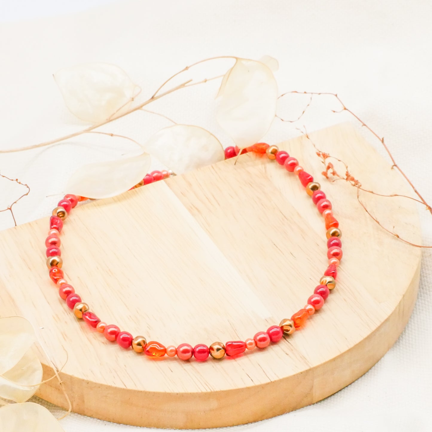 Perlenkette Red Charm