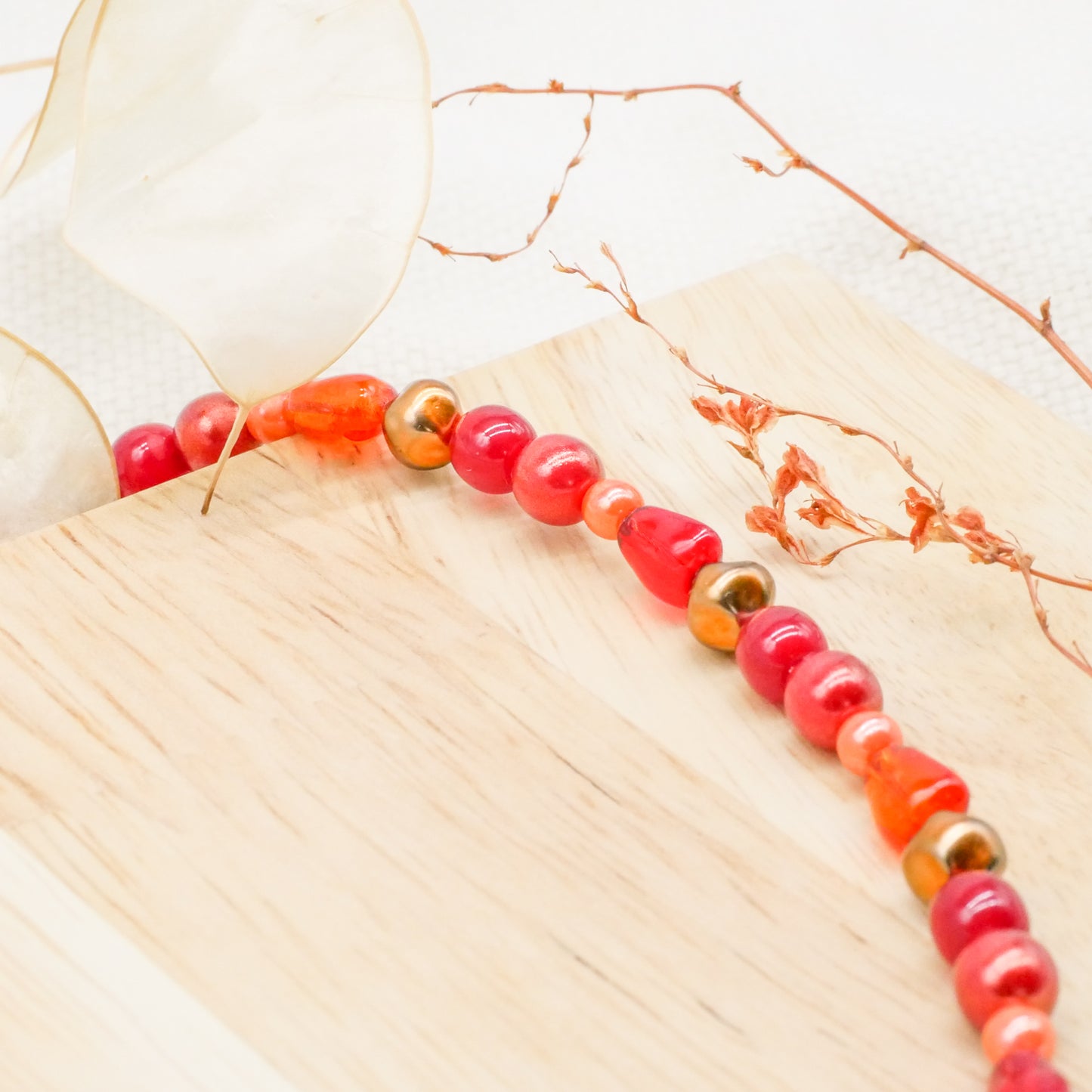 Perlenkette Red Charm