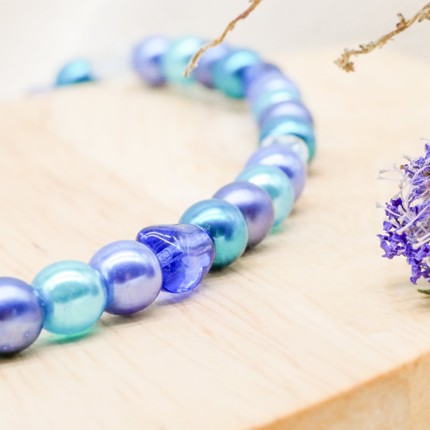 Perlenkette Blue Moon