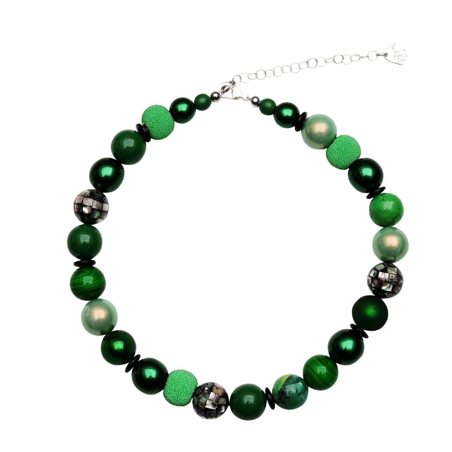 Perlenkette Tropical Green