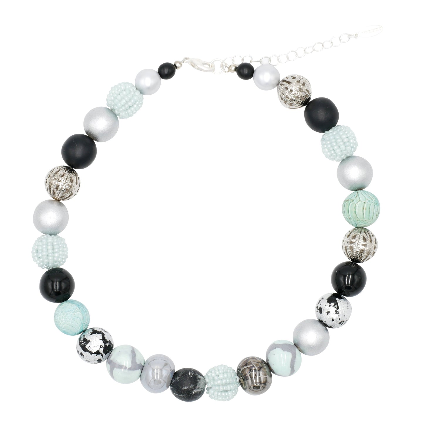 Perlenkette Black Mint