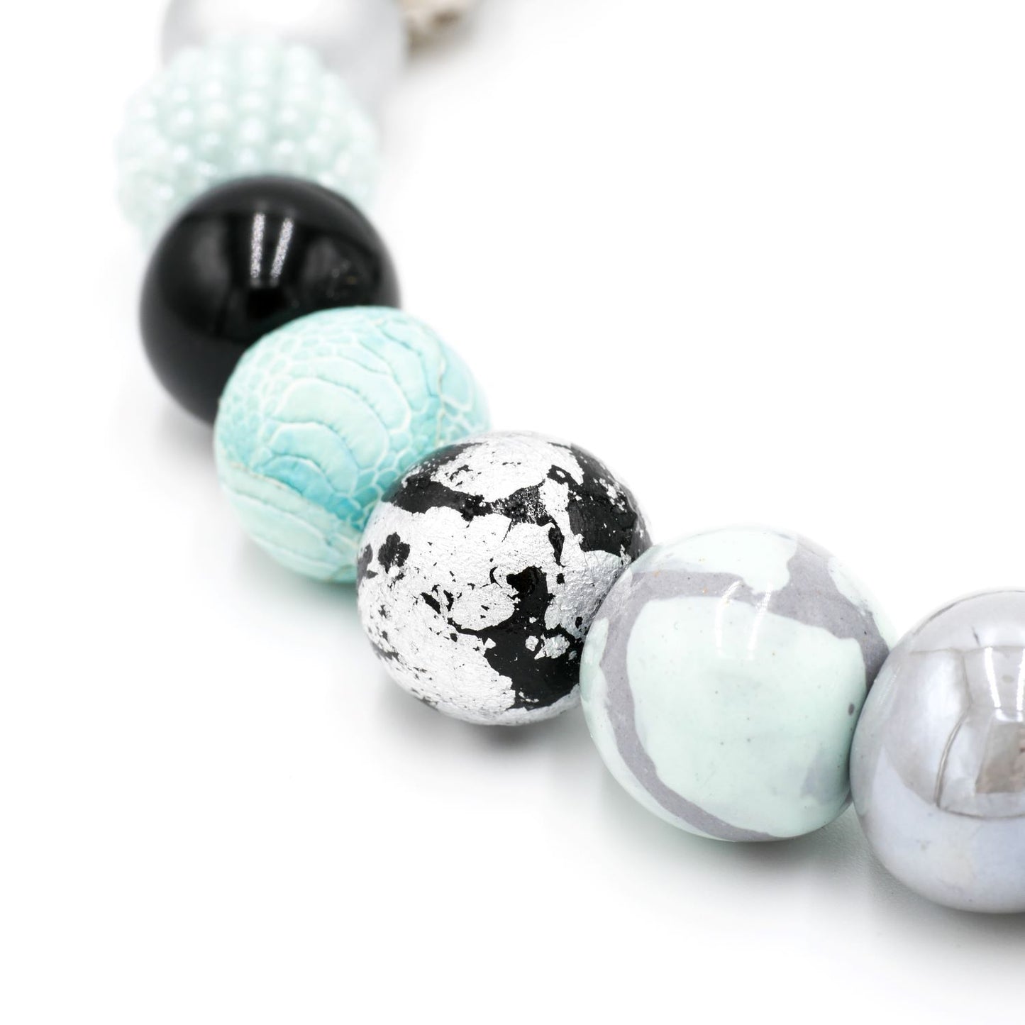 Perlenkette Black Mint