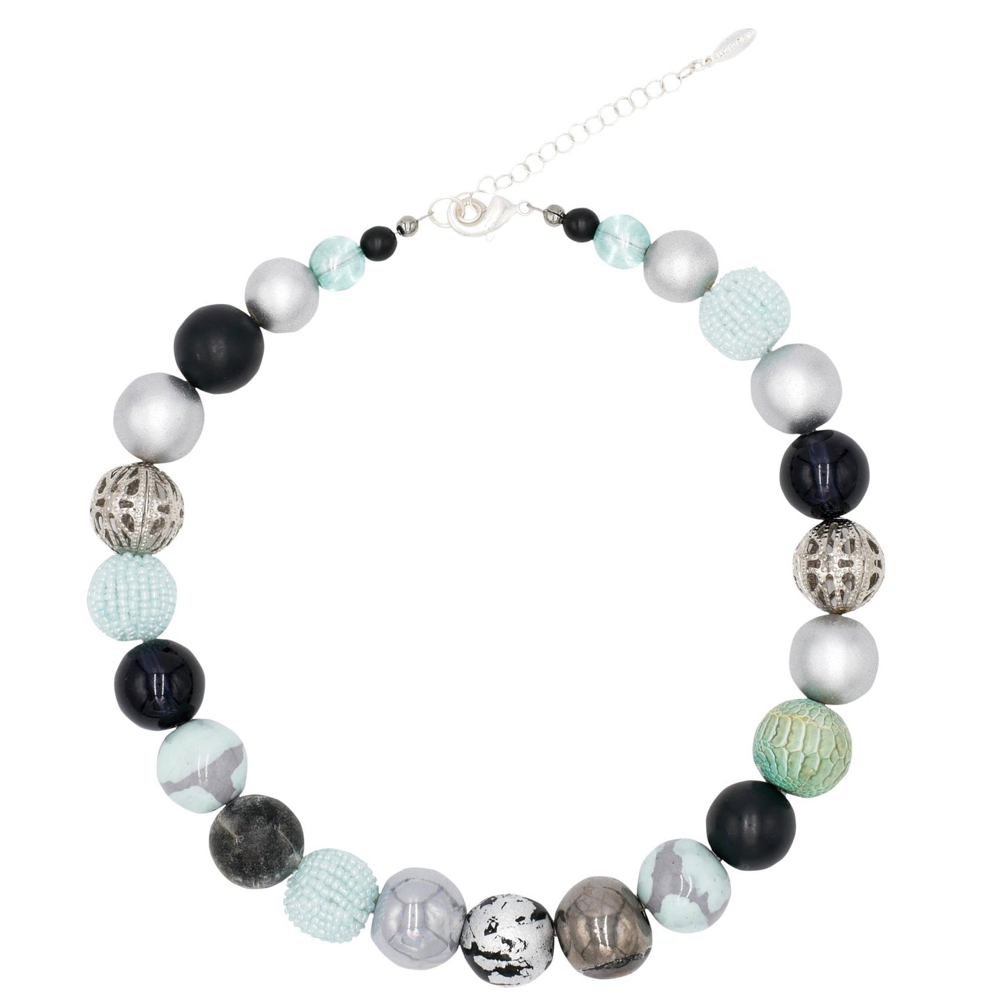 Perlenkette Black Mint