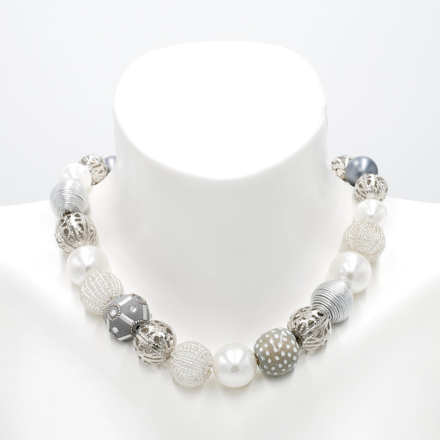 Perlenkette Classic Silver