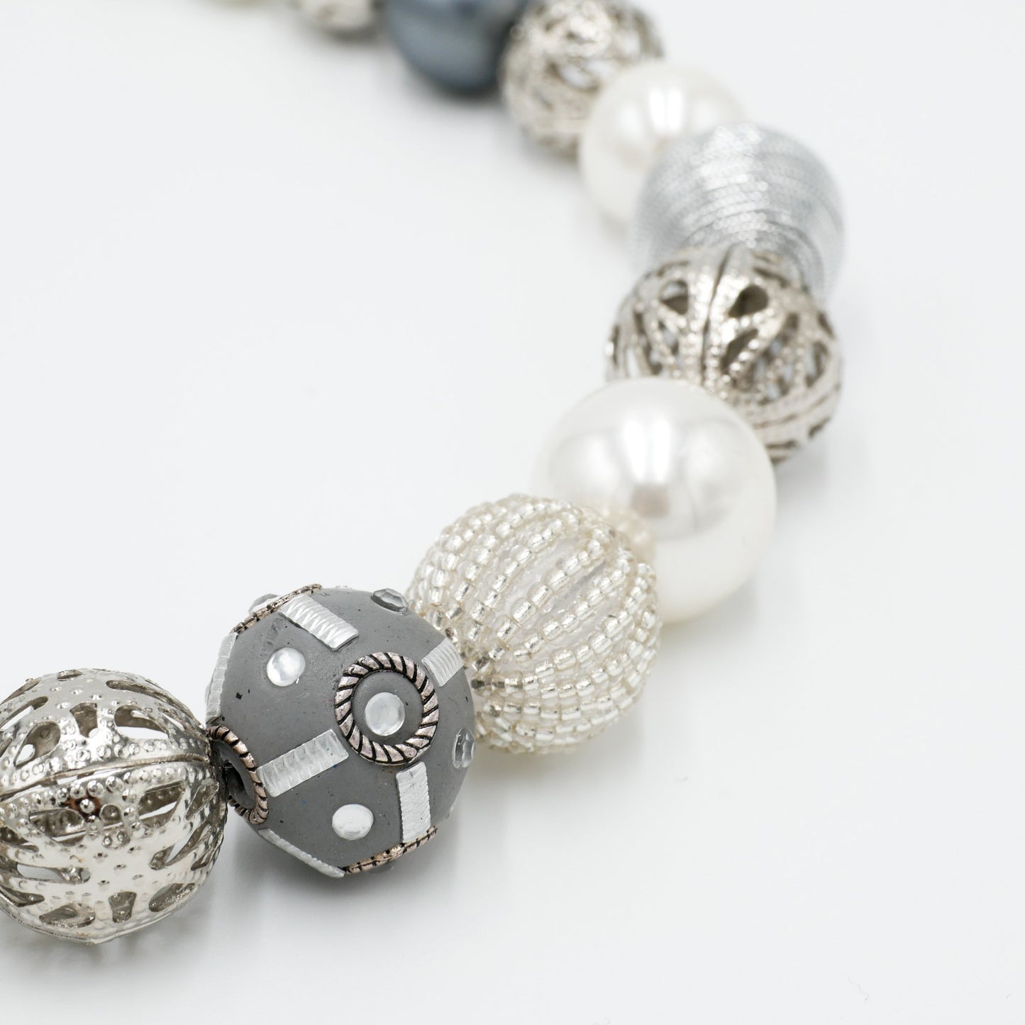 Perlenkette Classic Silver