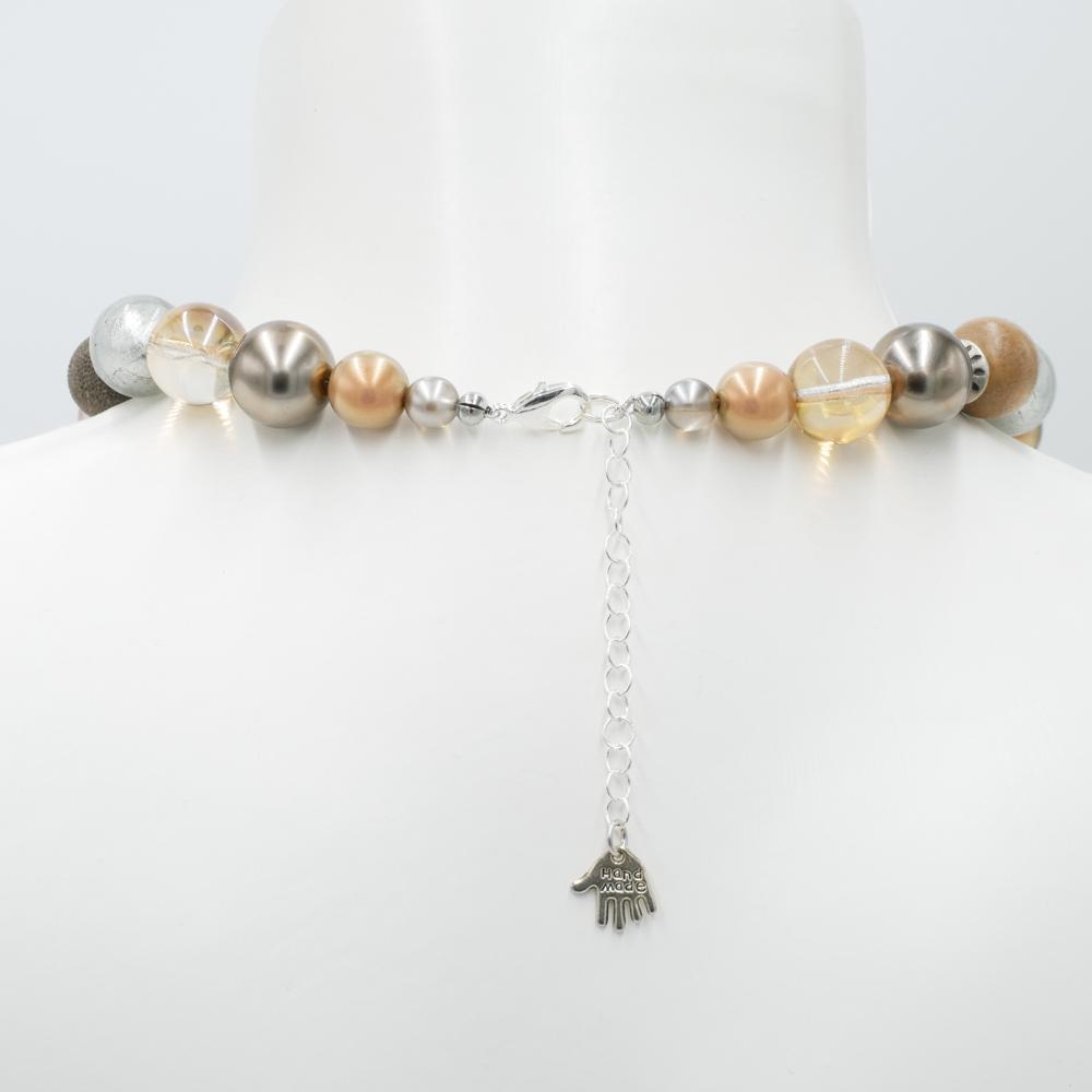 Perlenkette Pearl Beige