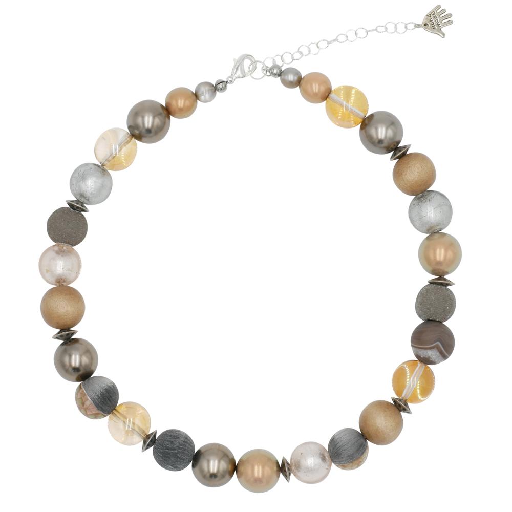 Perlenkette Pearl Beige