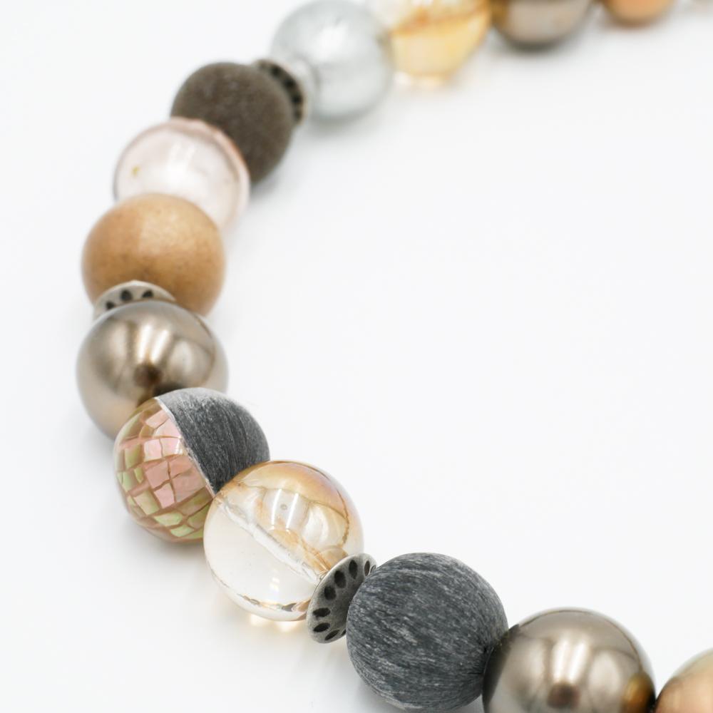 Perlenkette Pearl Beige