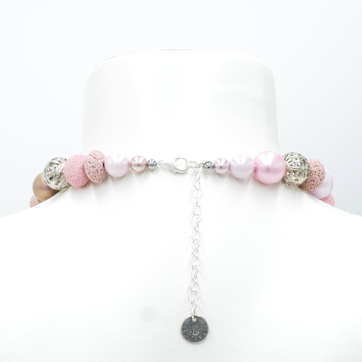 Perlenkette Silver Rosé