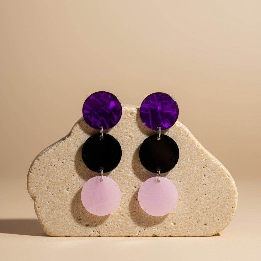 Ohrringe Purple Rhythm