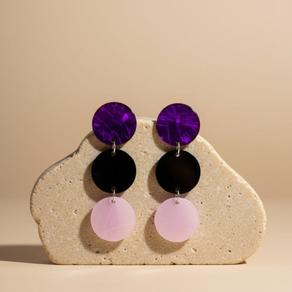 Ohrringe Purple Rhythm