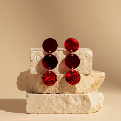 Ohrringe Red Rhythm
