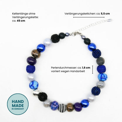 Perlenkette Blue Cliff
