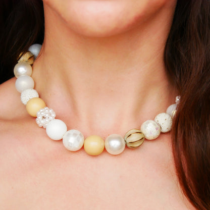 Perlenkette Off-White Dream