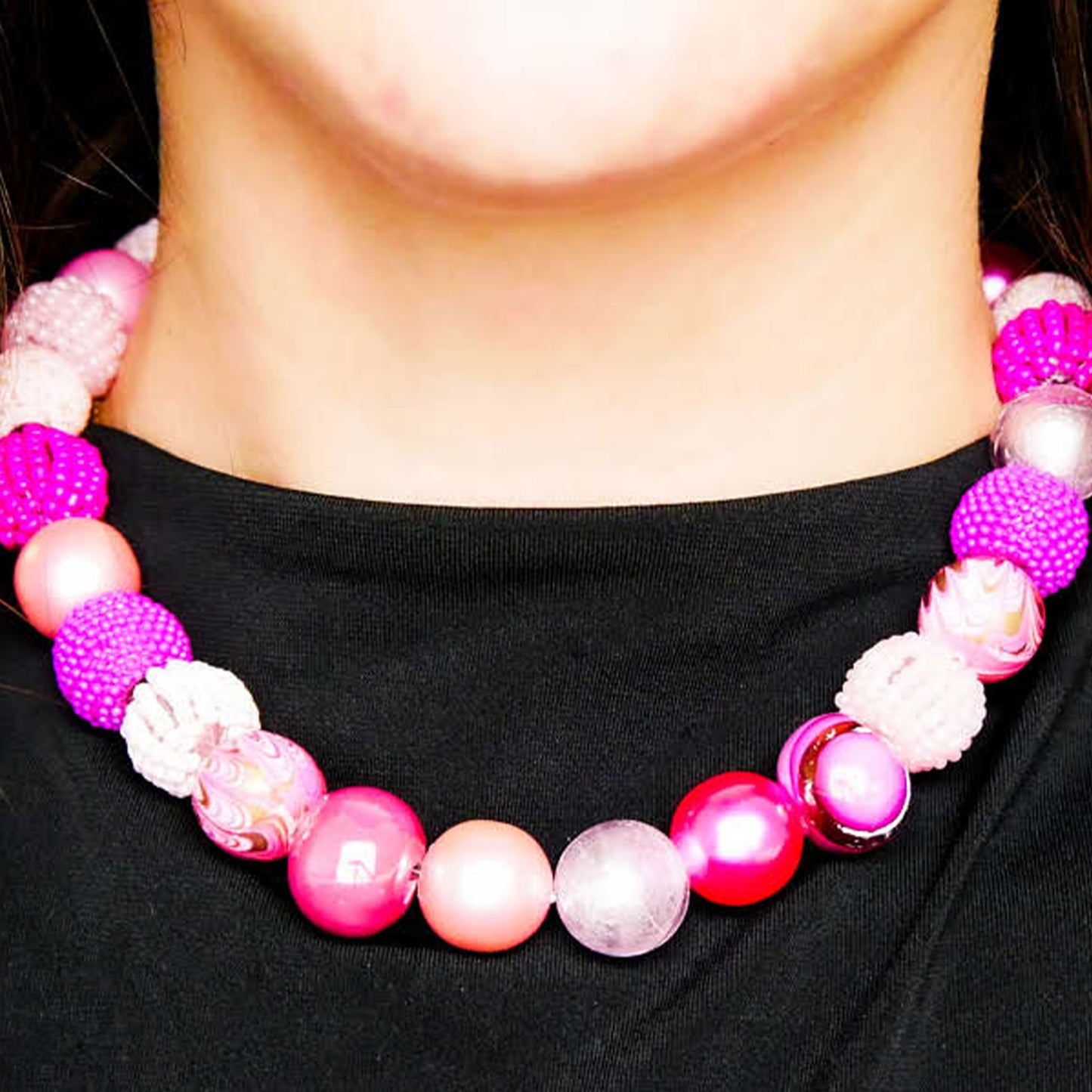 Perlenkette Passionfruit Pink