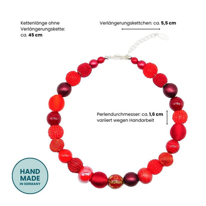 Perlenkette Red Secrets