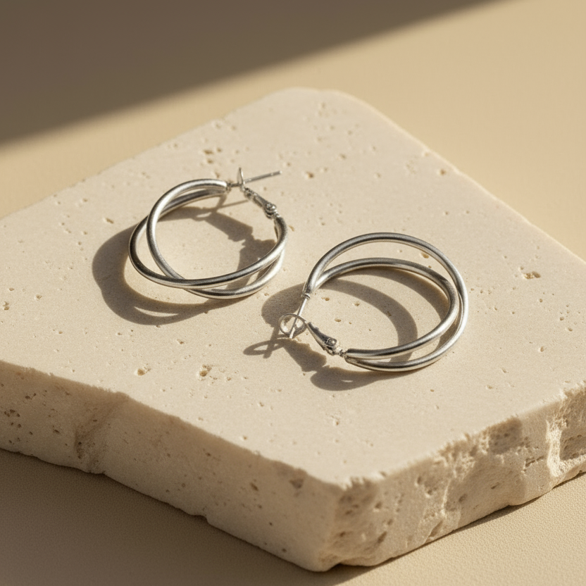 Ohrringe Celestial Lines Silver