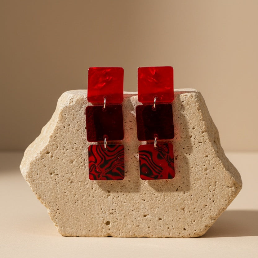 Ohrringe Red Essence