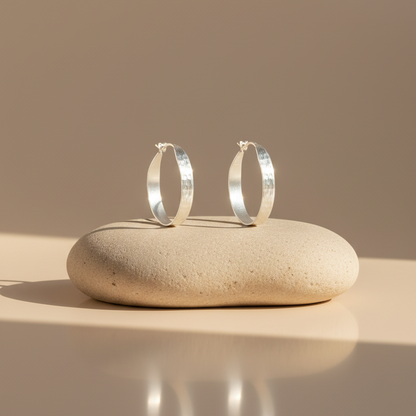 Ohrringe Silver Stripes