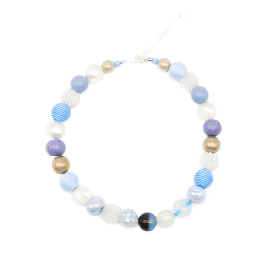 Perlenkette Skylar Light Blue