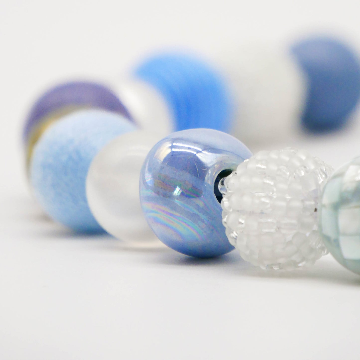 Perlenkette Skylar Light Blue